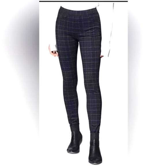 Sanctuary Pants - Sanctuary  Anthropologie Plaid Pintucked Leggings Womens Preppy Academia Sz L.